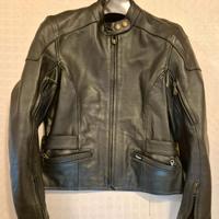 Giacca moto Triumph originale donna, pelle, taglia