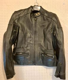 Giacca moto Triumph originale donna, pelle, taglia