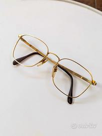 Montatura Occhiali Vintage Oro – Senza Lenti