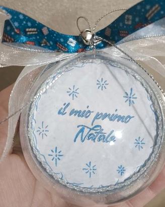 Pallina di Natale 8 cm Handmade