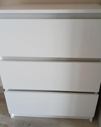 cassettiera  60 x 35 h=76 con 3 cassetti