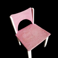 Sedia rosa vintage