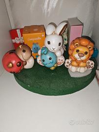 3 animaletti thun e campanella 