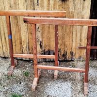 coppia cavalletti legno 