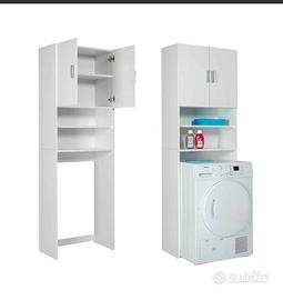 mobile bianco lavatrice/asciugatrice 