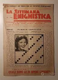 Settimana enigmistica n. 609 del 18 settembre 1943