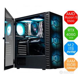 PC Gaming AMD Ryzen 5 5500 - RTX 4060 8GB
