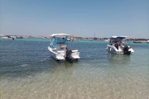 Barca con motore e carello