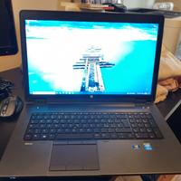 notebook 17" hp zbook 17 g2 ssd 500 gb 32 gb ram