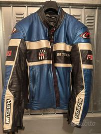 Giacca moto in pelle m-tech taglia 52