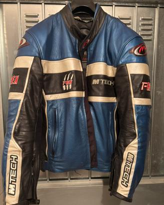 Giacca moto in pelle m-tech taglia 52