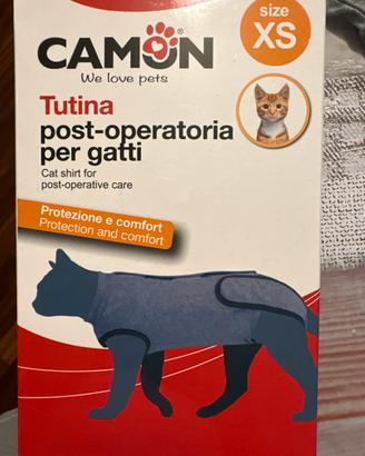 Tutina post operatoria gatto XS