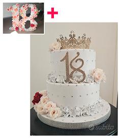 TORTA SCENOGRAFICA COMPLEANNO 18 ANNI + NUMERO 18 