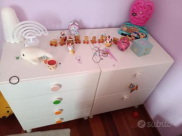 2 Cassettiere IKEA STUVA GRUNDLIG bianche