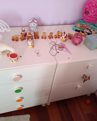 2 Cassettiere IKEA STUVA GRUNDLIG bianche