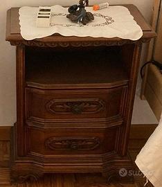 Coppia comodini stile ‘800, vano a giorno, 2 casse