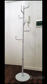 Appendiabiti alluminio e marmo bianco