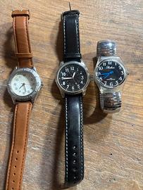 Lotto 3 orologi vintage al quarzo – non testati
