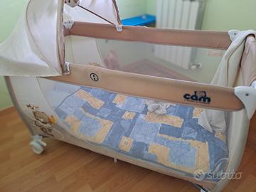 Lettino bebè con doppia altezza