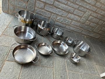 10 pentole di acciaio inox
