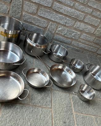 10 pentole di acciaio inox