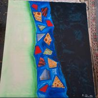 quadro Chiatti R. pittura astratta 