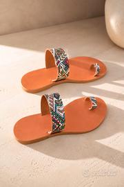 Sandali Greci in Pelle N. 36