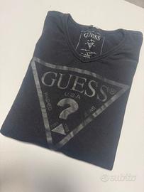 Maglietta Guess nera originale, taglia L, usata ma