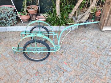 Carretto rimorchio bicicletta ciclomotore vintage