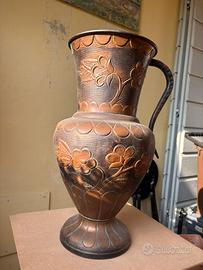 Vaso alto in rame