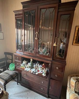 Vetrina/ secretaire in stile inglese
