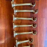 Supporti staffe Ottone bastone tende l 20 e 14.5