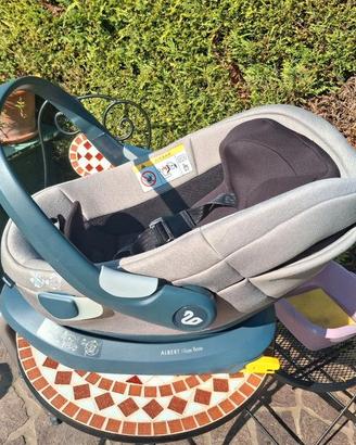 Seggiolino Auto Albert I-Size Olive Gray con base