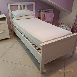 Letto singolo + comodino + materasso Previdorm