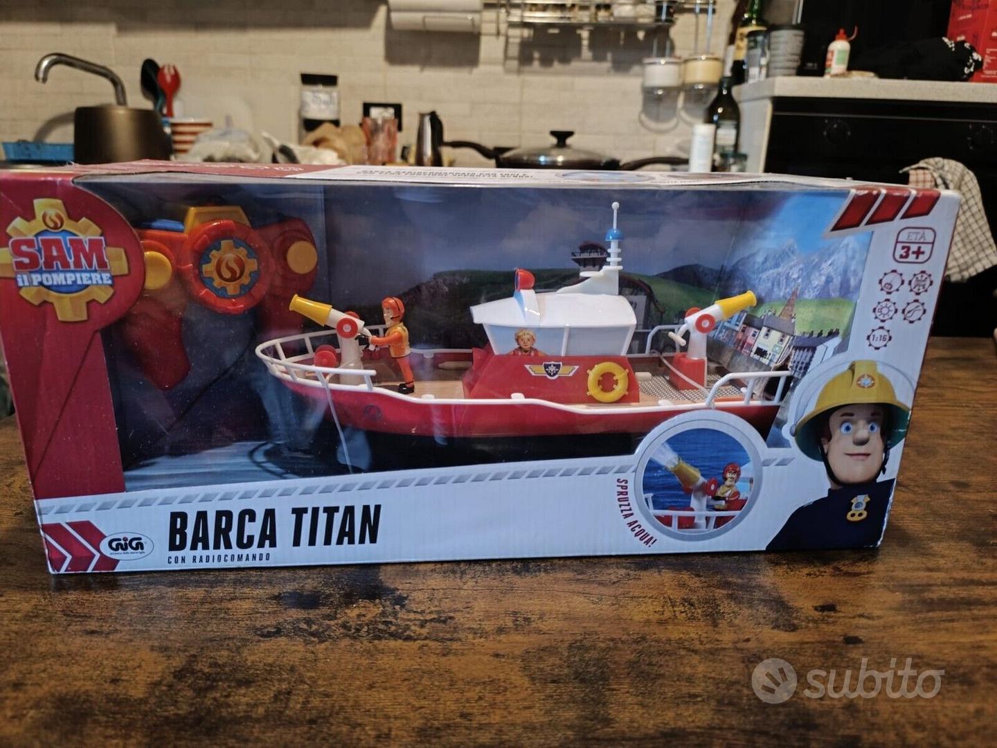 Giochi Preziosi Sam Il Pompiere Barca Titan con Tutto per i