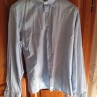 camicia  estiva celeste uomo 