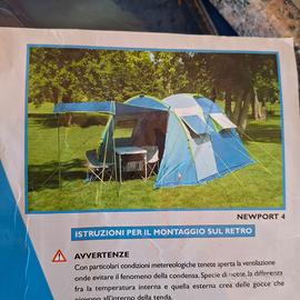 Tenda campeggio Conver 4 posti NUOVA