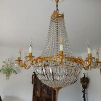Lampadario mongolfiera cristallo