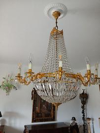 Lampadario mongolfiera cristallo