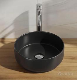 Lavabo nero opaco da appoggio