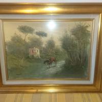 QUADRO PAESAGGIO CAMPAGNA DI "G. CURTI"