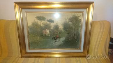 QUADRO PAESAGGIO CAMPAGNA DI "G. CURTI"