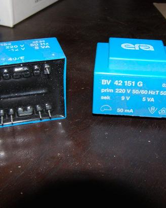 Trasformatore 220V x 0-9V / 0-9V 5VA Incapsulato