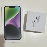 Iphone 14 come nuovo e AirPods