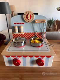 Cucina giocattolo legno con accessori