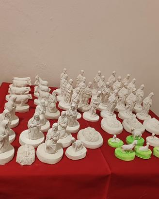 Lotto 52 Statuine da Presepe 
