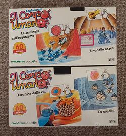 Videocassette VHS "Esplorando il corpo umano" DeAg