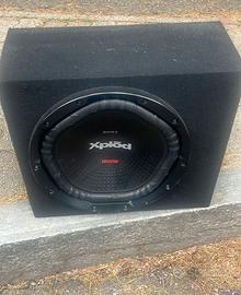 subwoofer e amplificatore sony xplod