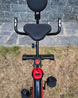 Cyclette JK Sport pieghevole salvaspazio - display