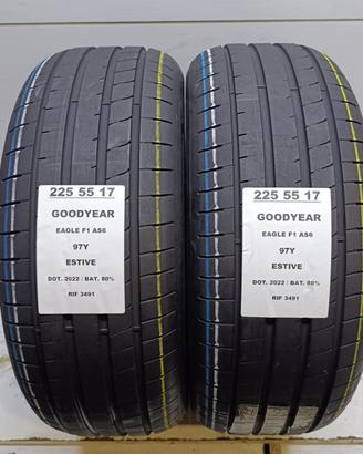 2 GOMME 225 55 17 GOODYEAR RIF3491
